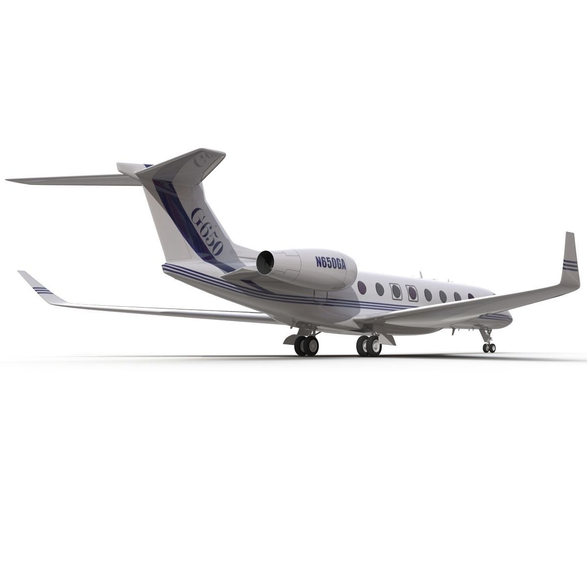 Gulfstream G650 Rigged 2 3D model_36