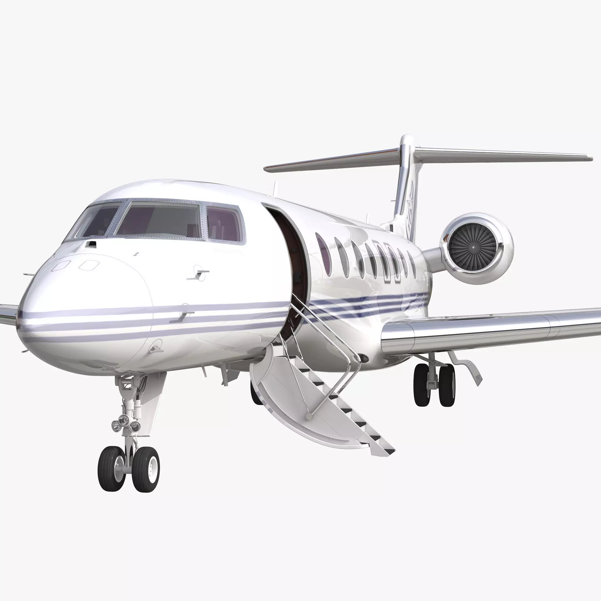 Gulfstream G650 Rigged 2 3D model_0