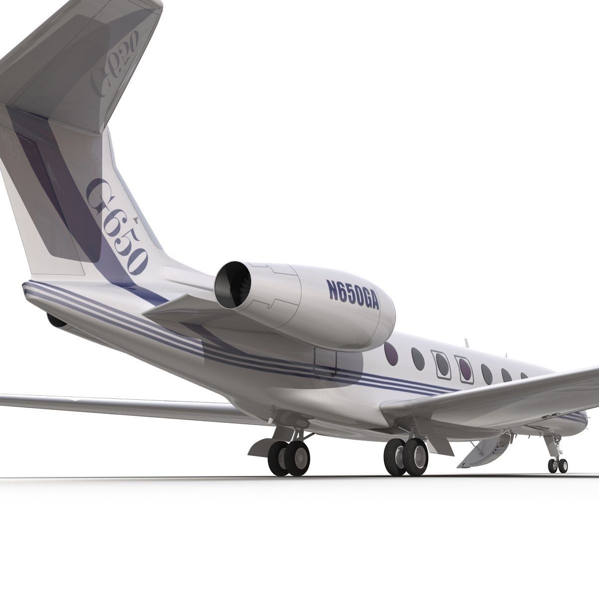 Gulfstream G650 Rigged 2 3D model_40