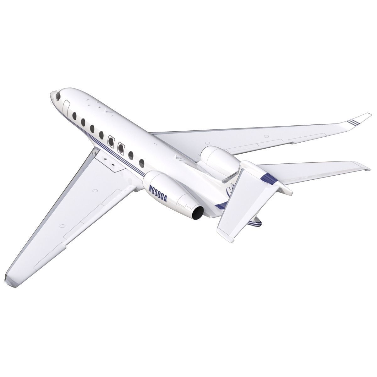 Gulfstream G650 Rigged 2 3D model_17