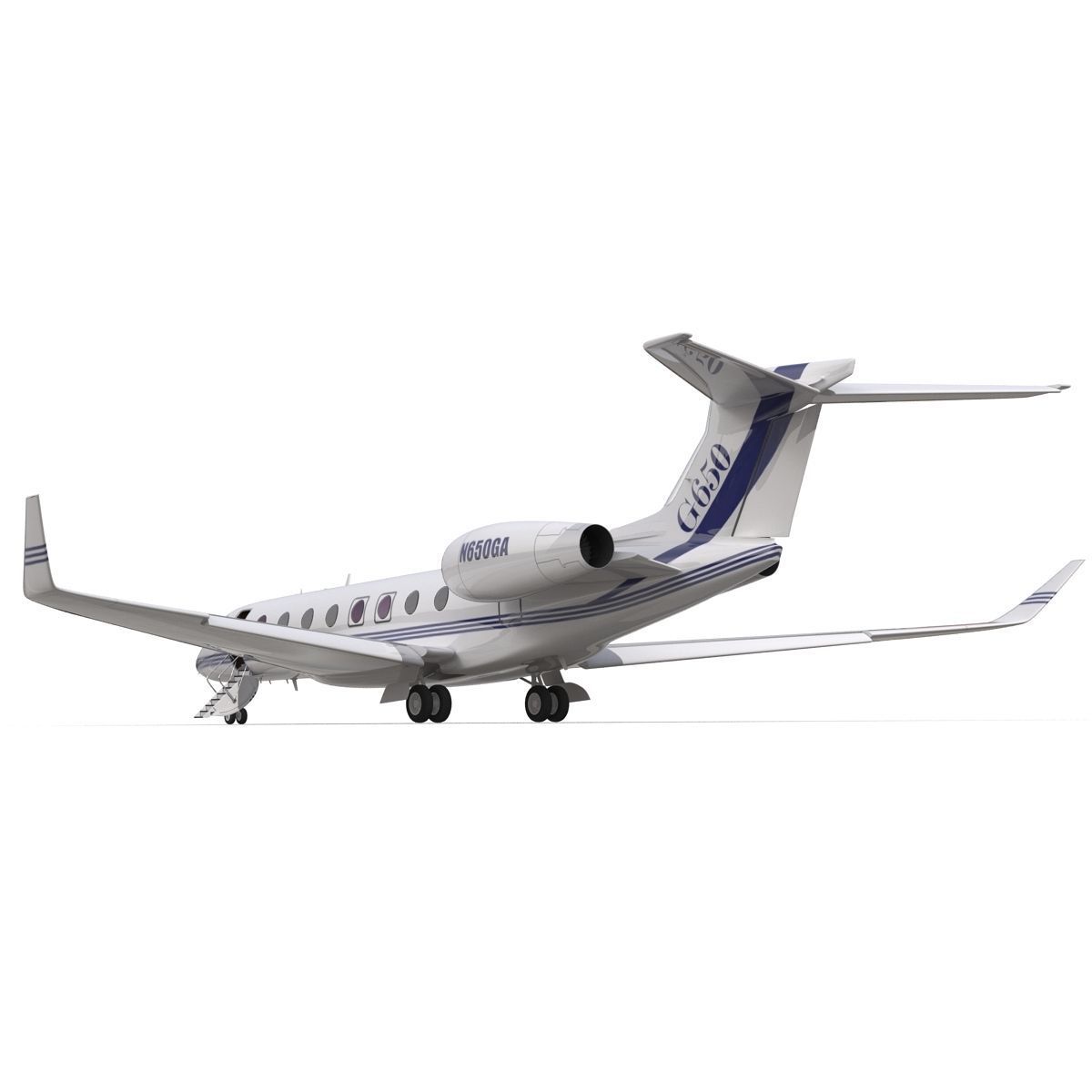 Gulfstream G650 Rigged 2 3D model_15