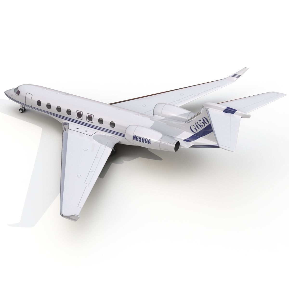 Gulfstream G650 Rigged 2 3D model_34