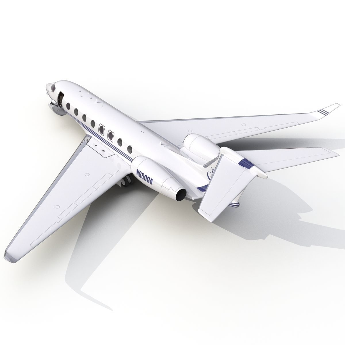 Gulfstream G650 Rigged 2 3D model_16
