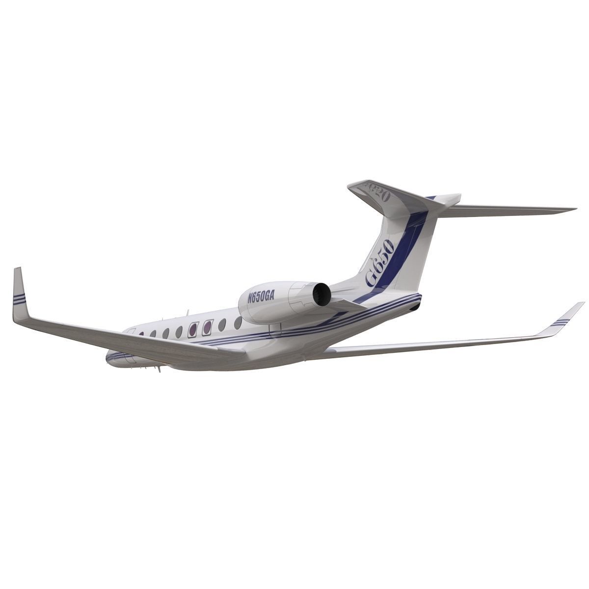 Gulfstream G650 Rigged 2 3D model_14