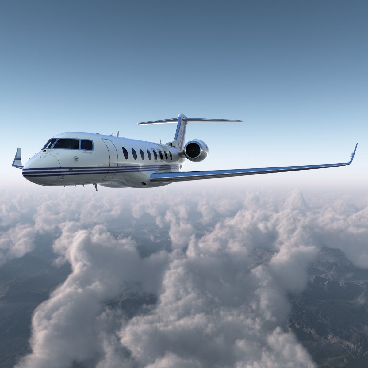 Gulfstream G650 Rigged 2 3D model_2