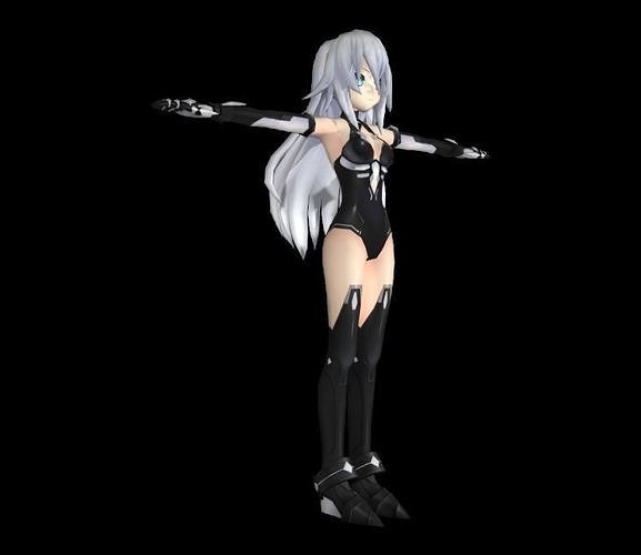 Hyperdimension Neptunia Mk2 - Black Heart Low-poly 3D model Low-poly 3D model