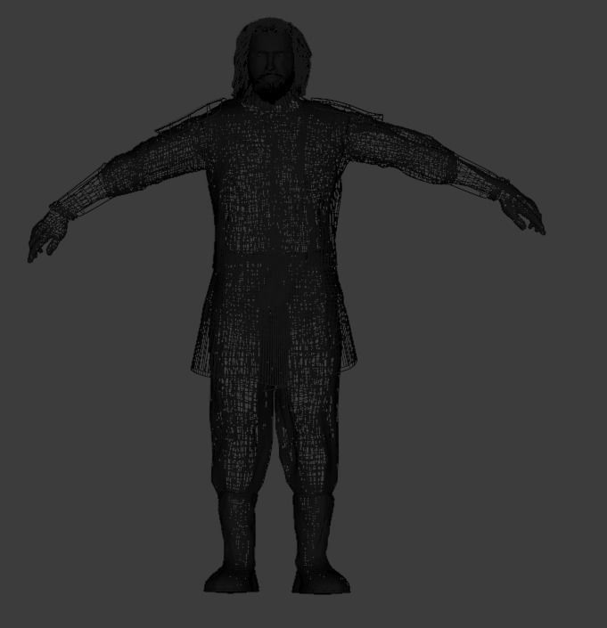 Turgut bey Low-poly 3D model_2