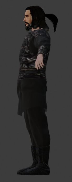 Turgut bey Low-poly 3D model_3