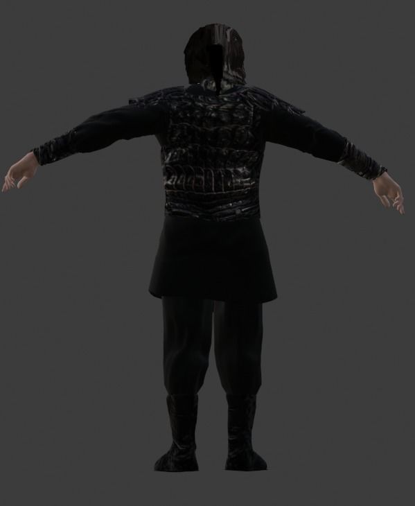 Turgut bey Low-poly 3D model_4