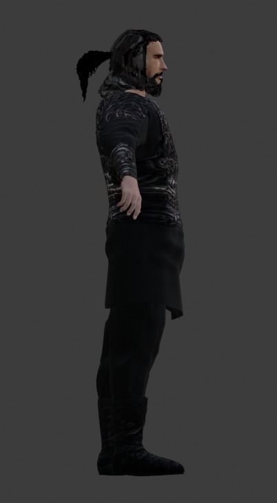 Turgut bey Low-poly 3D model_5