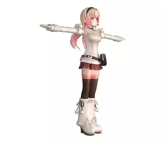 Hyperdimension Neptunia Mk2 - Compa Low-poly 3D model Low-poly 3D model