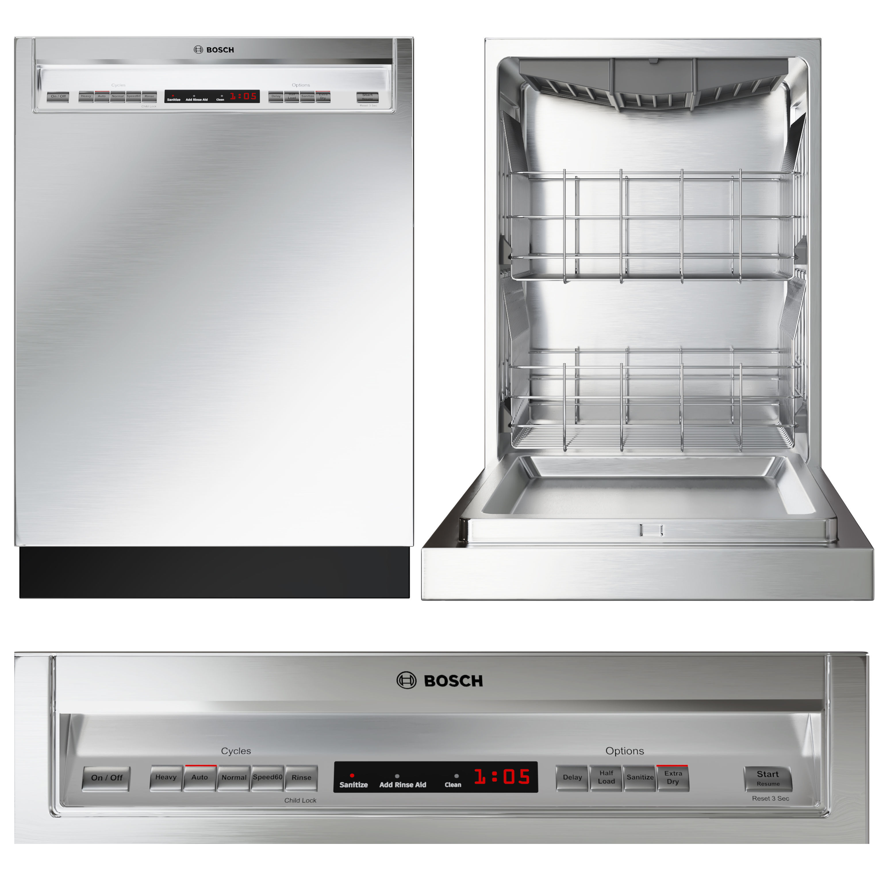 3D model Bosch Dishwasher Collection VR / AR / low-poly | CGTrader