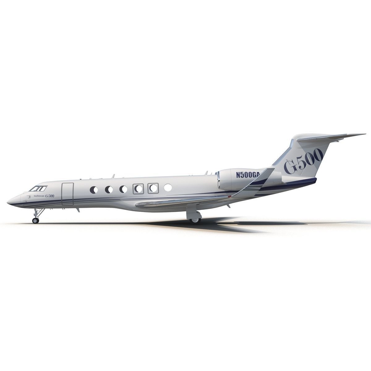 Business Jet Gulfstream G500 3D model_5