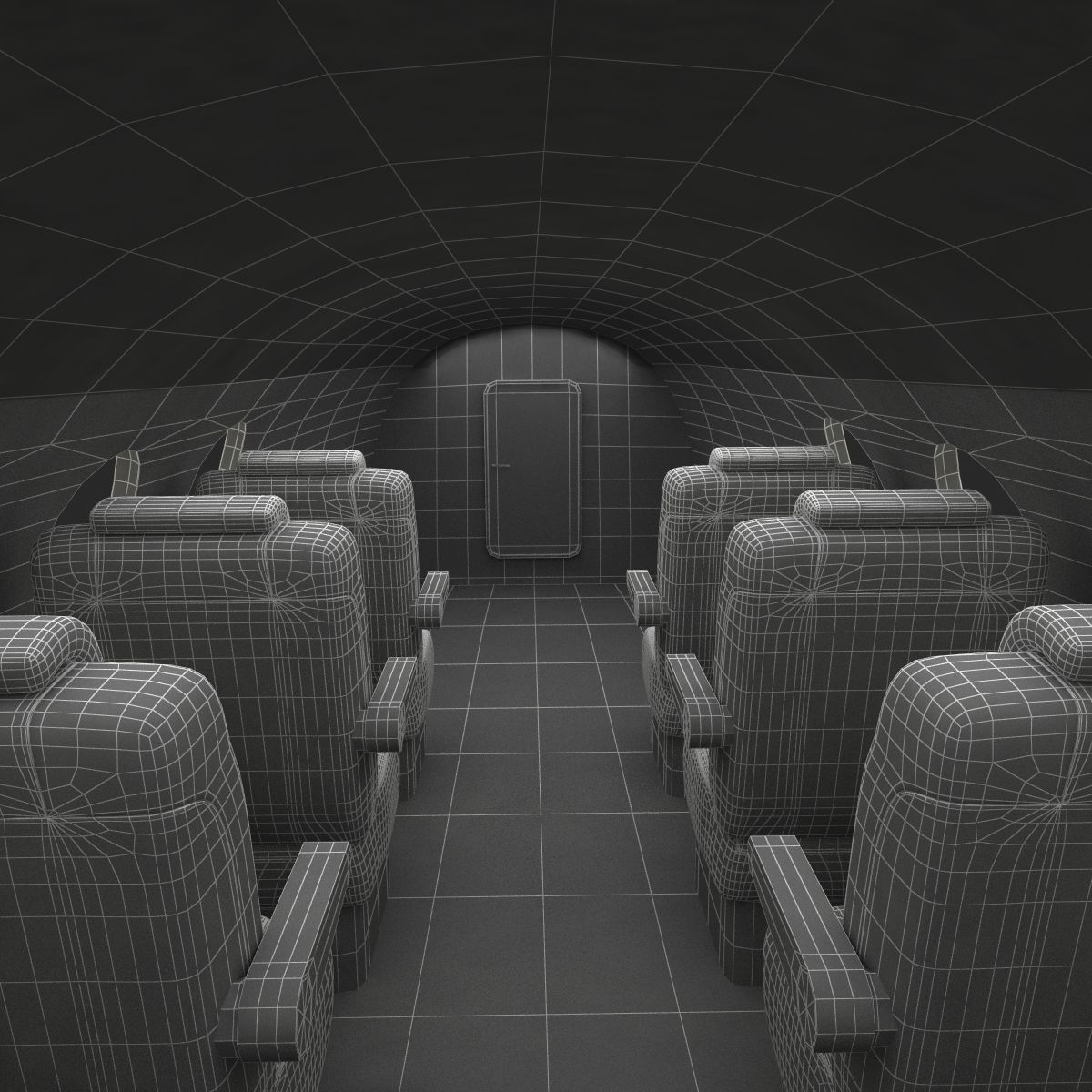 Business Jet Gulfstream G500 3D model_71