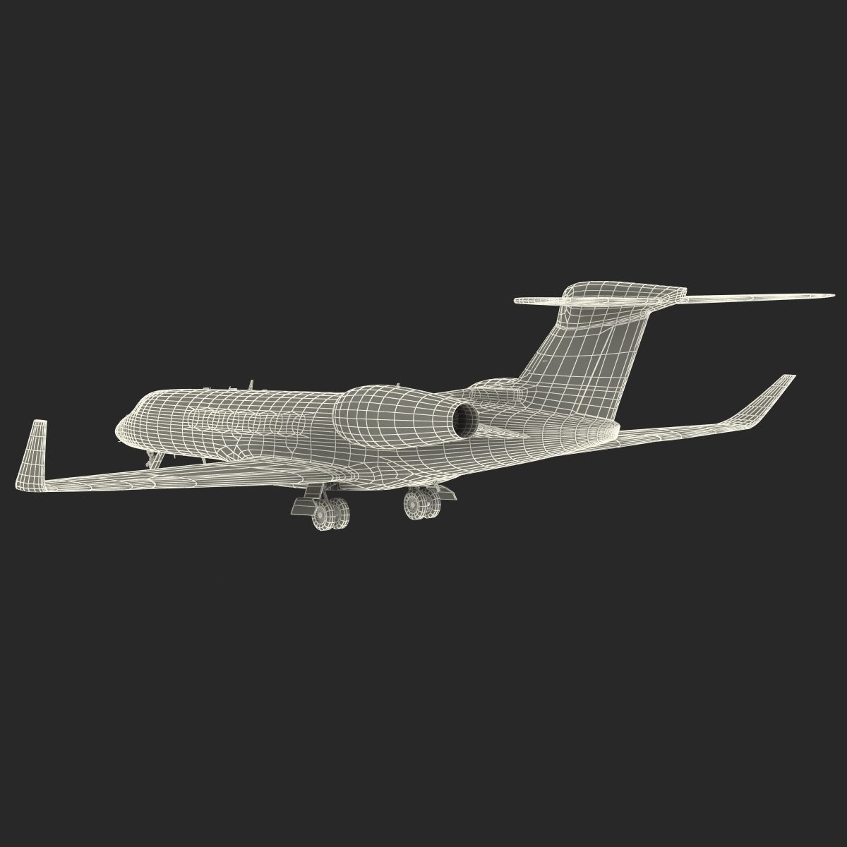 Business Jet Gulfstream G500 3D model_57