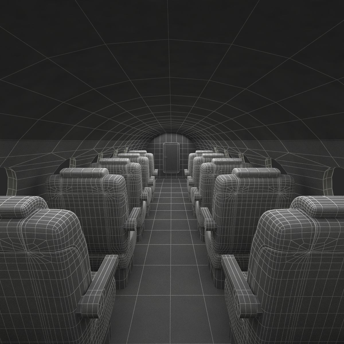 Business Jet Gulfstream G500 3D model_73