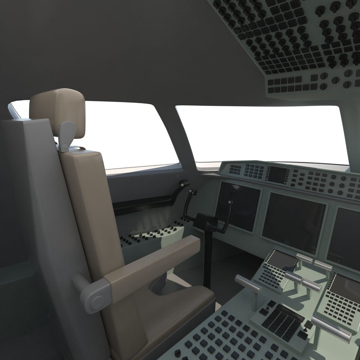 Business Jet Gulfstream G500 3D model_42