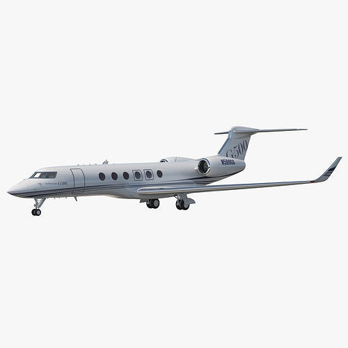 Business Jet Gulfstream G500 3D model
