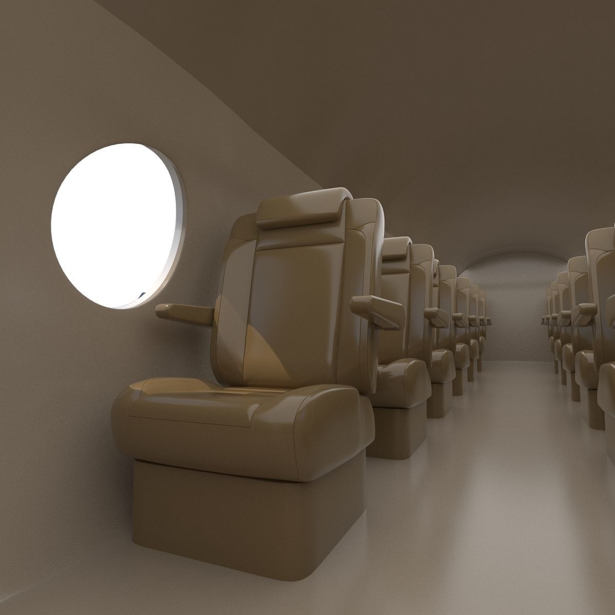 Business Jet Gulfstream G500 3D model_38