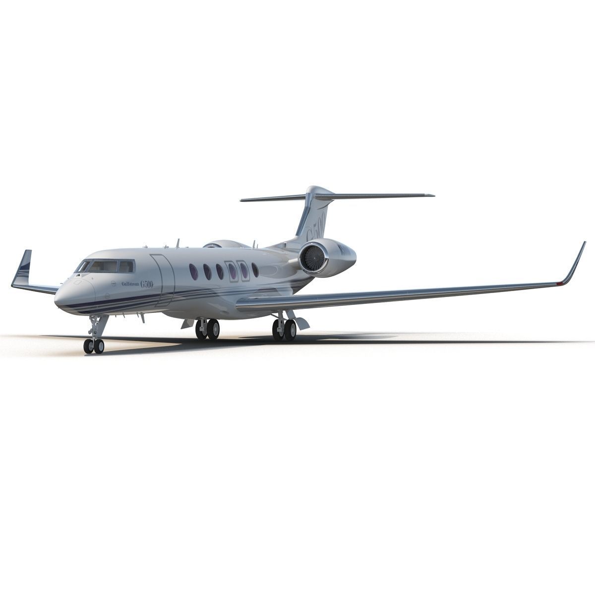 Business Jet Gulfstream G500 3D model_4