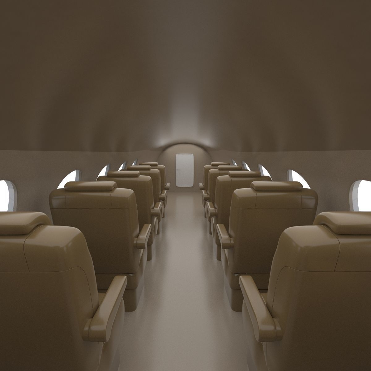 Business Jet Gulfstream G500 3D model_39