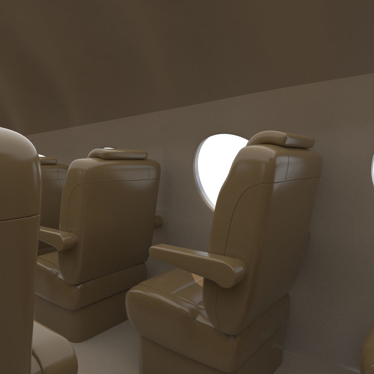 Business Jet Gulfstream G500 3D model_35