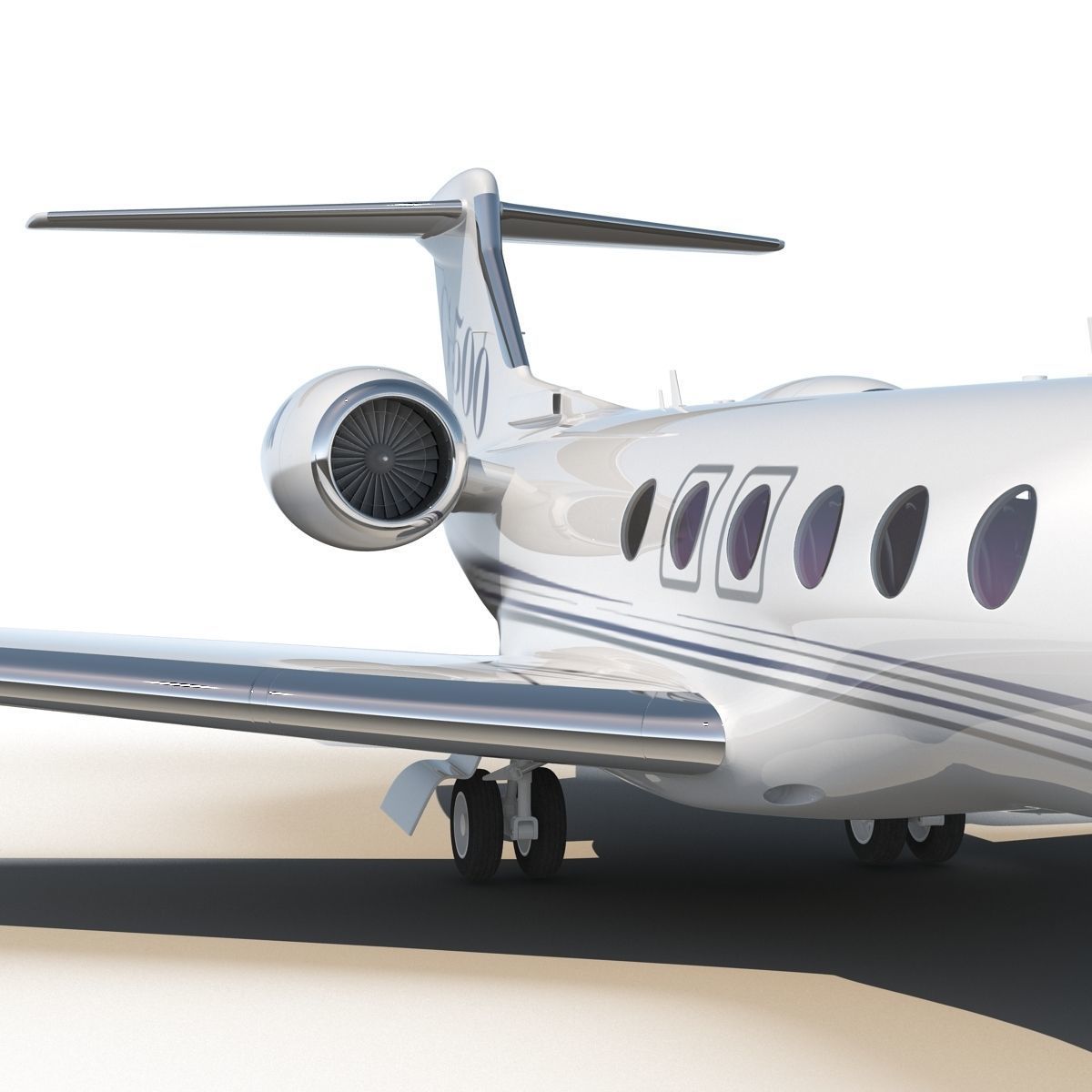 Business Jet Gulfstream G500 3D model_14