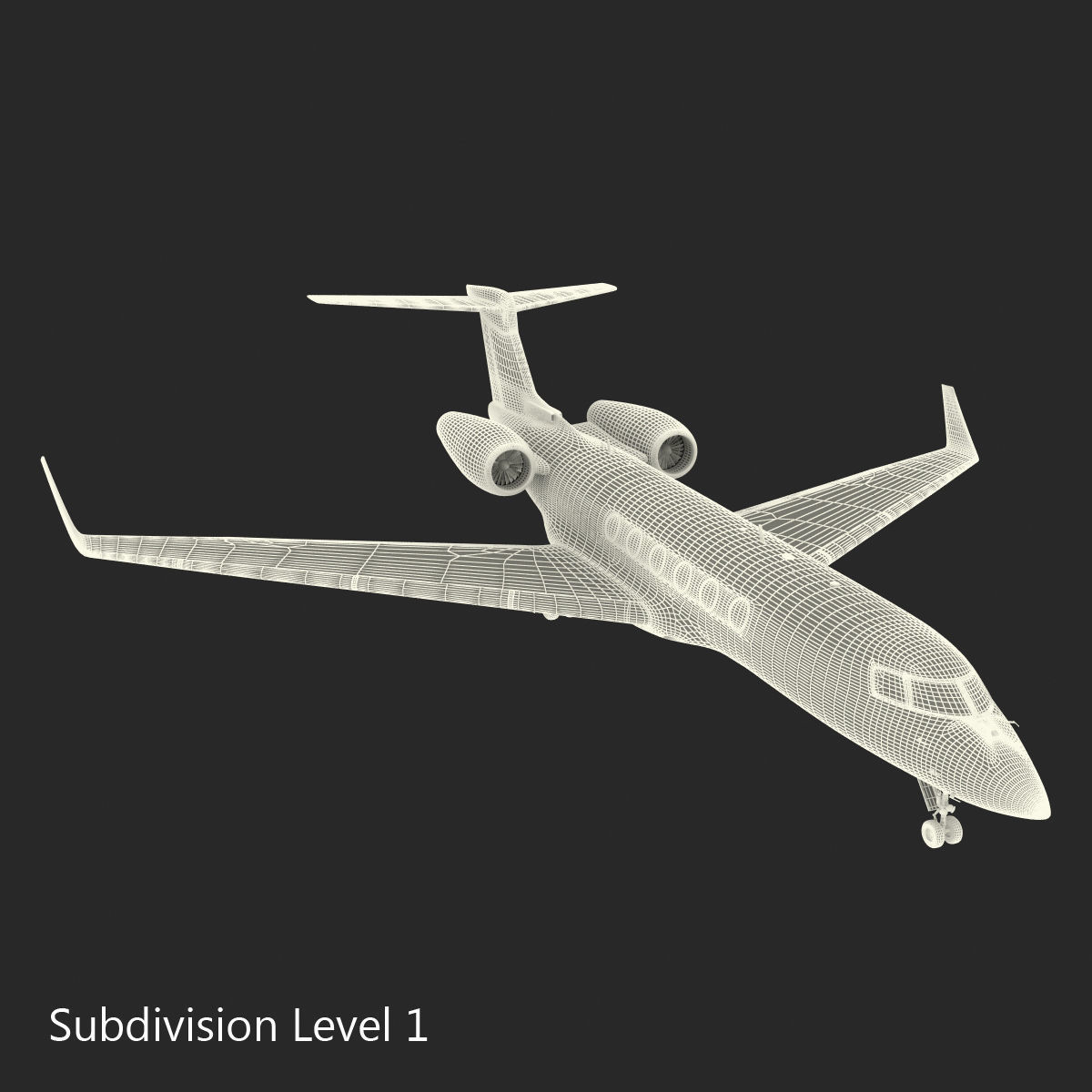 Business Jet Gulfstream G500 3D model_50