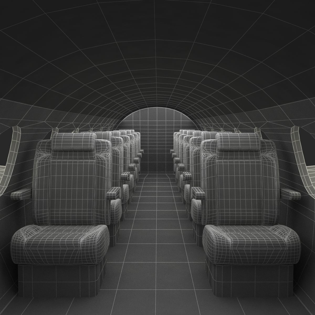 Business Jet Gulfstream G500 3D model_70