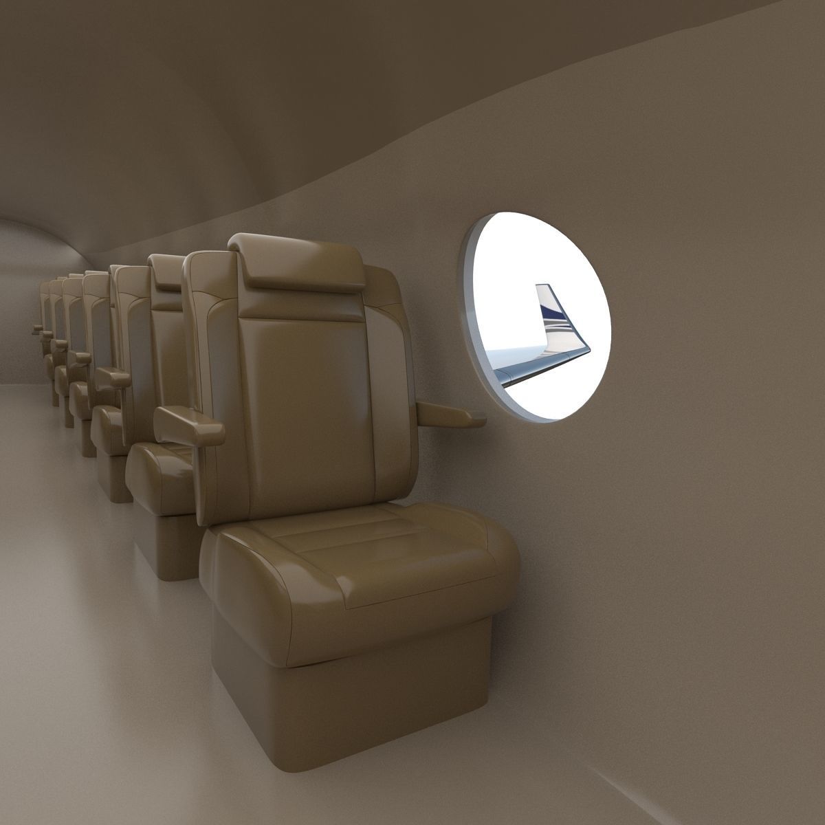 Business Jet Gulfstream G500 3D model_37