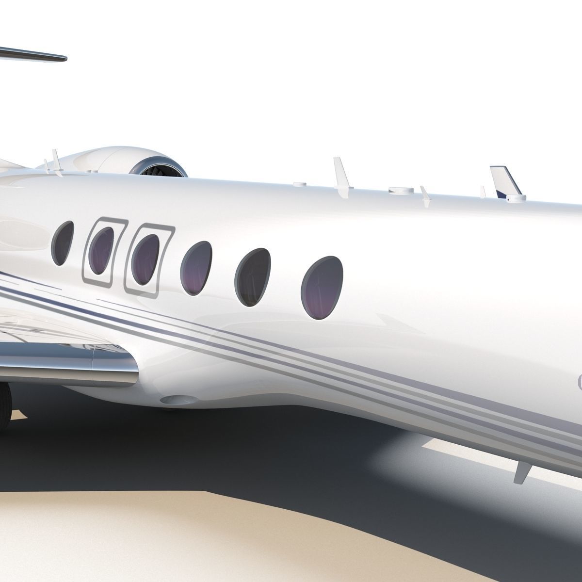 Business Jet Gulfstream G500 3D model_13