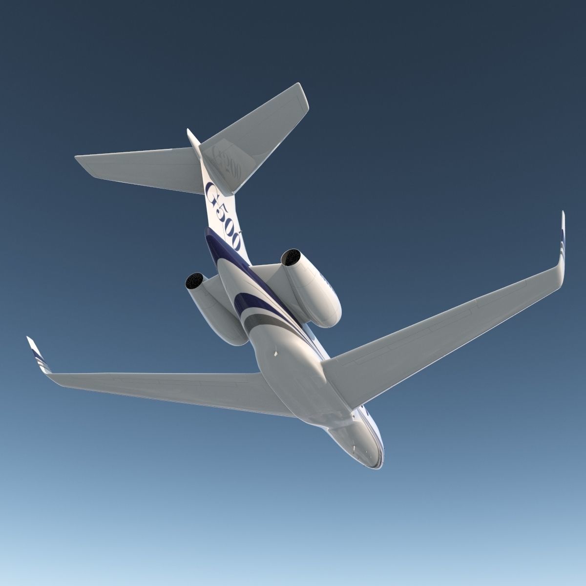 Business Jet Gulfstream G500 3D model_27