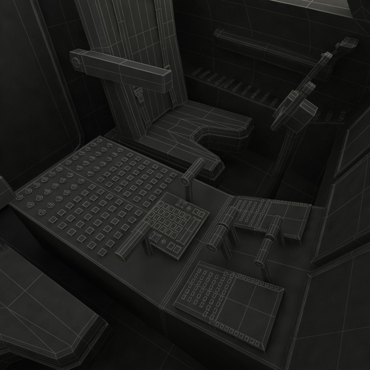 Business Jet Gulfstream G500 3D model_77