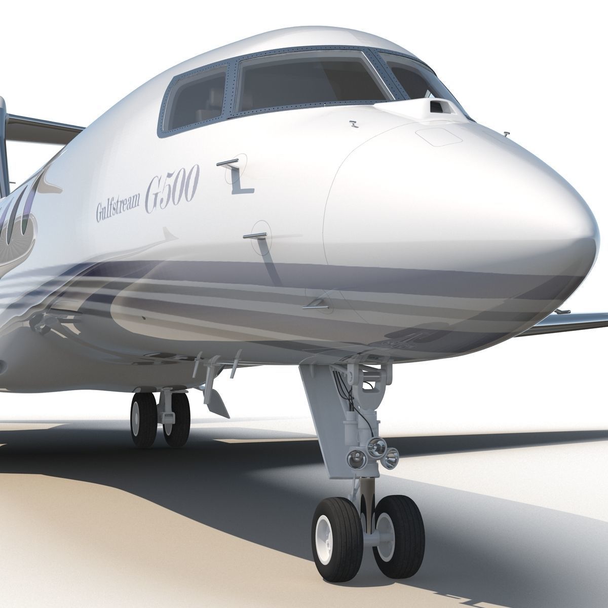 Business Jet Gulfstream G500 3D model_22
