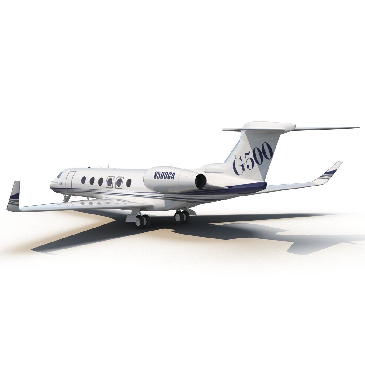 Business Jet Gulfstream G500 3D model_6