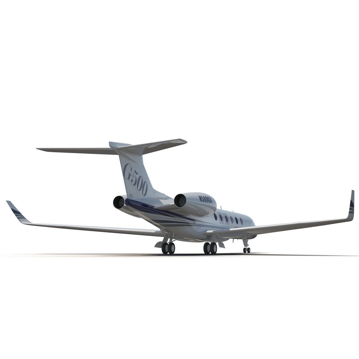 Business Jet Gulfstream G500 3D model_7