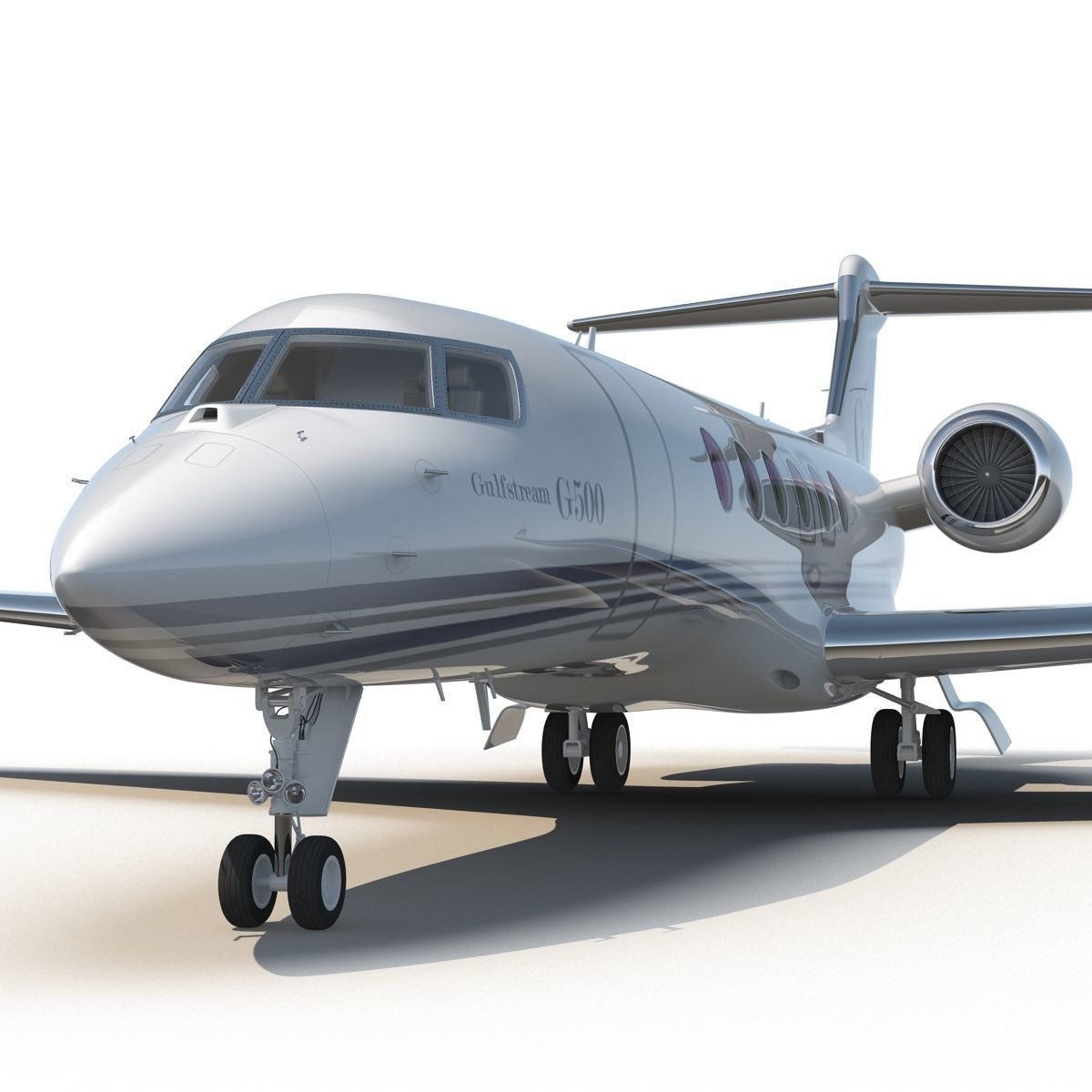 Business Jet Gulfstream G500 3D model_21