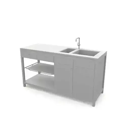 Kitchen Sink With Shelves