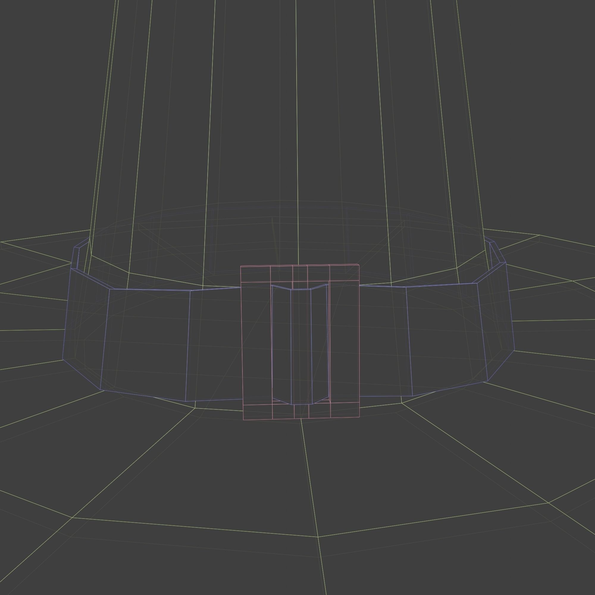 Witch Wizard Hat Low Polly Game Ready Low-poly 3D model_11