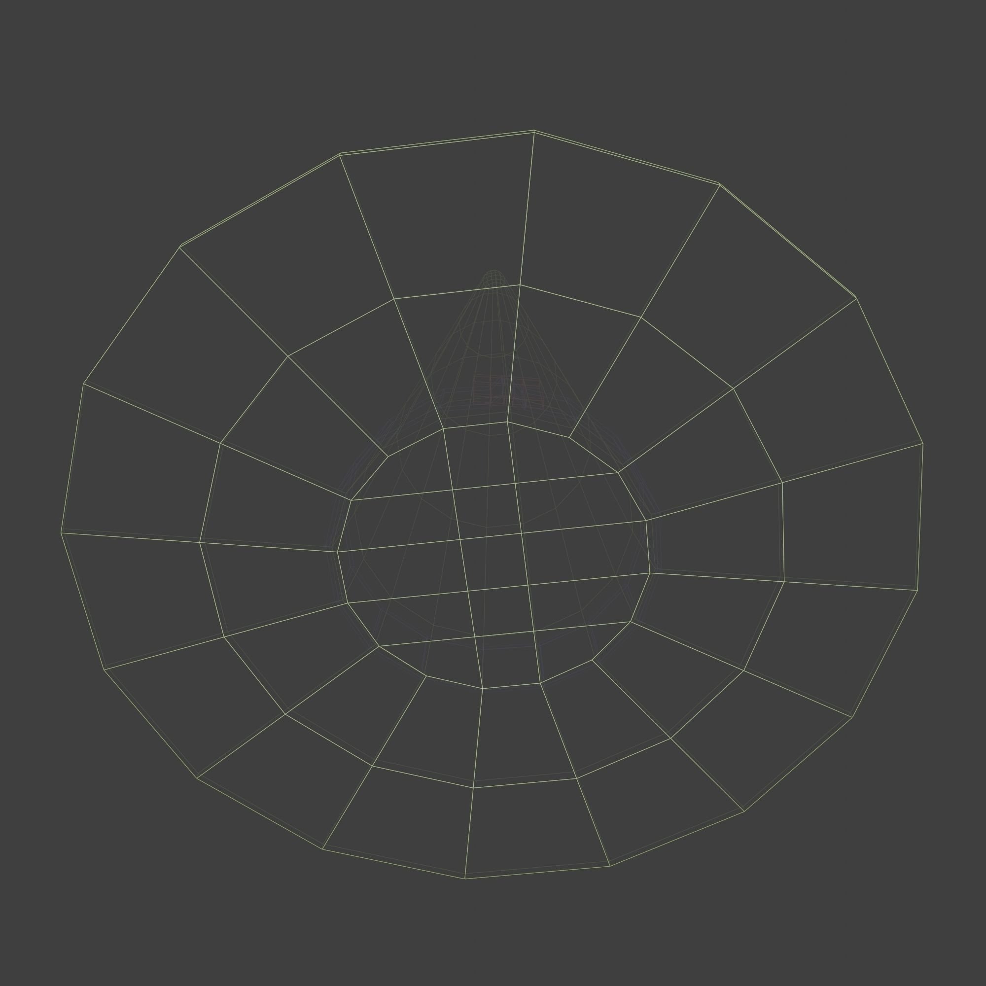 Witch Wizard Hat Low Polly Game Ready Low-poly 3D model_9