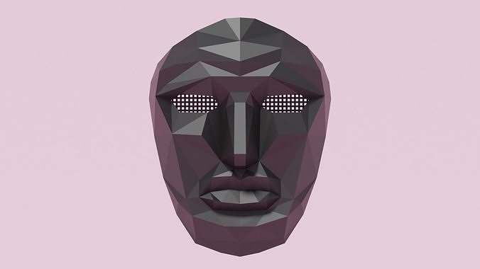 Squid Game Mask Boss 3D model