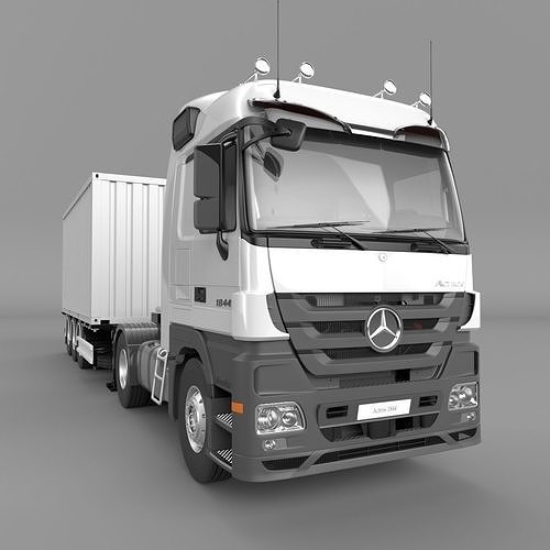 2010-MERCEDES-BENZ-Actros-1844 Add Container 3D model | CGTrader
