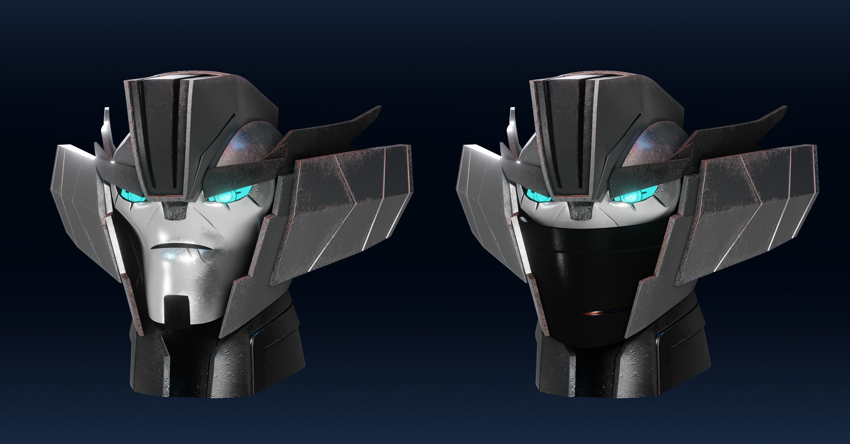 Wheeljack Transformers Prime Character Rig Low-poly 3D model_7