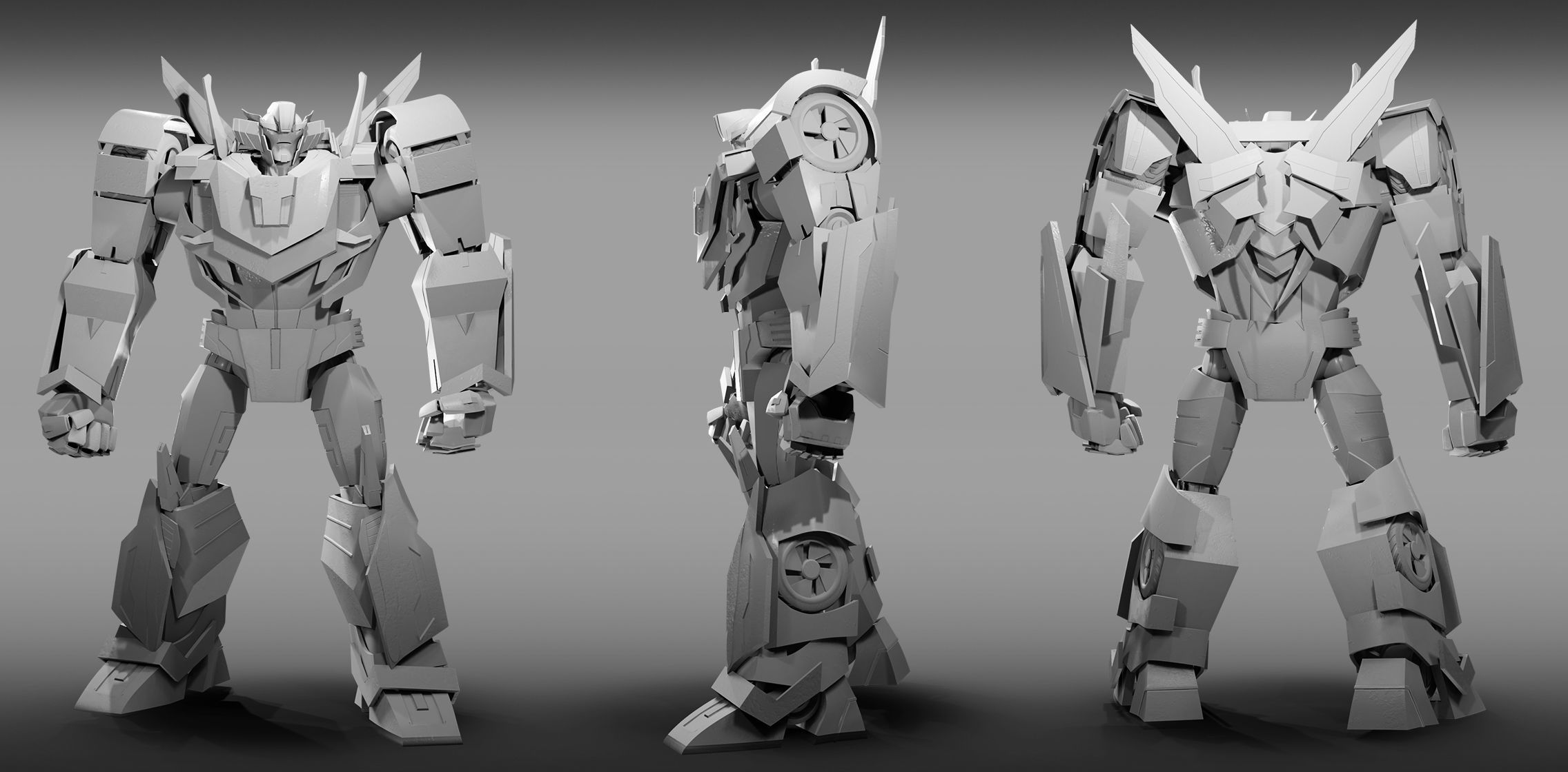 Wheeljack Transformers Prime Character Rig Low-poly 3D model_10