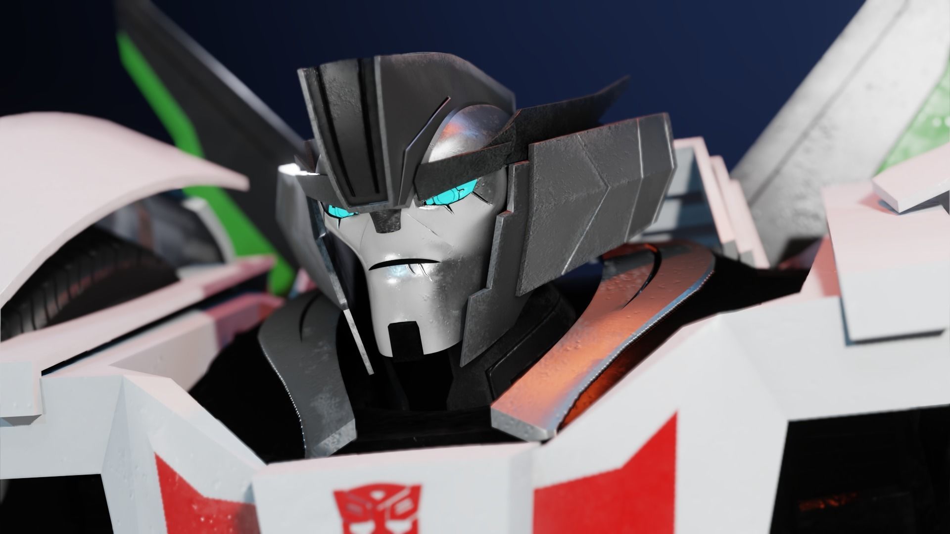 Wheeljack Transformers Prime Character Rig Low-poly 3D model_3