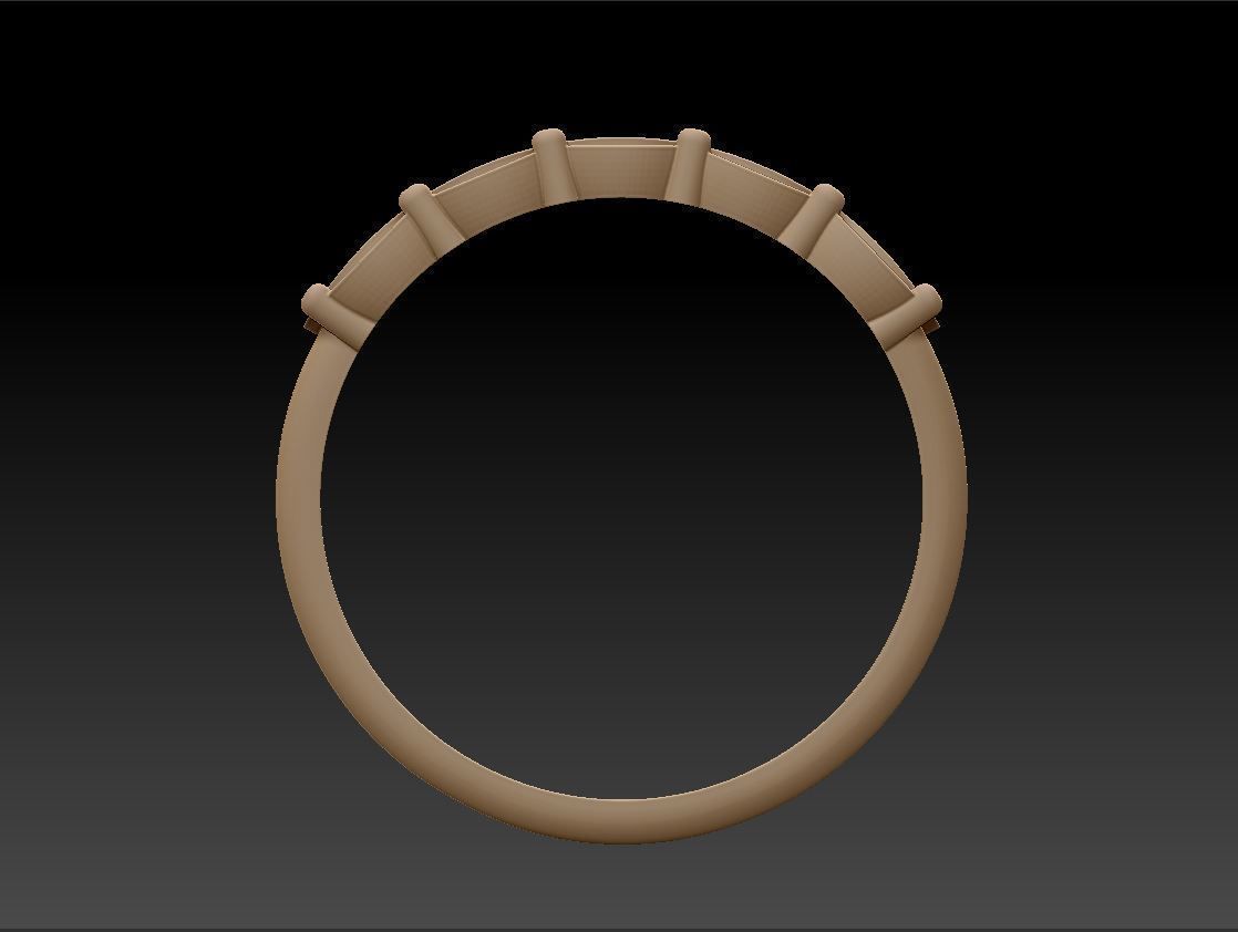 Diamond Ring oval-M 3D print model_9