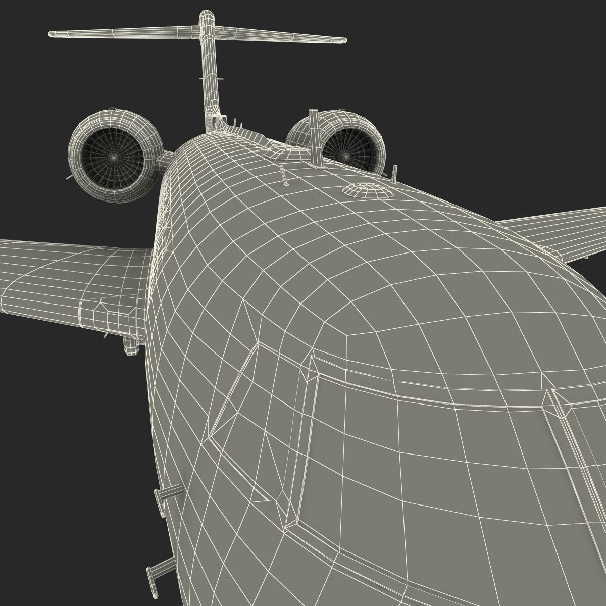 Gulfstream G450 Rigged 3D model_82