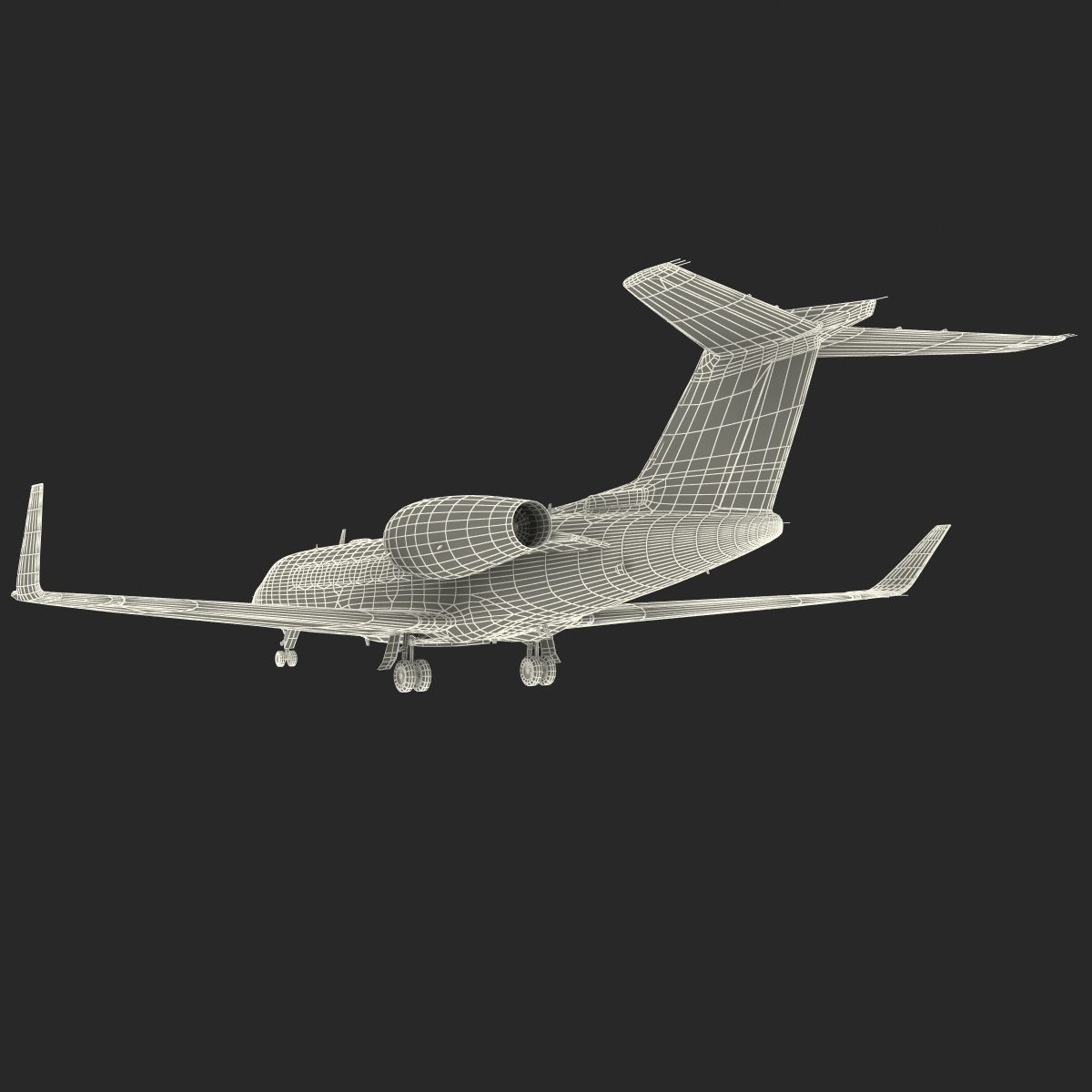 Gulfstream G450 Rigged 3D model_73