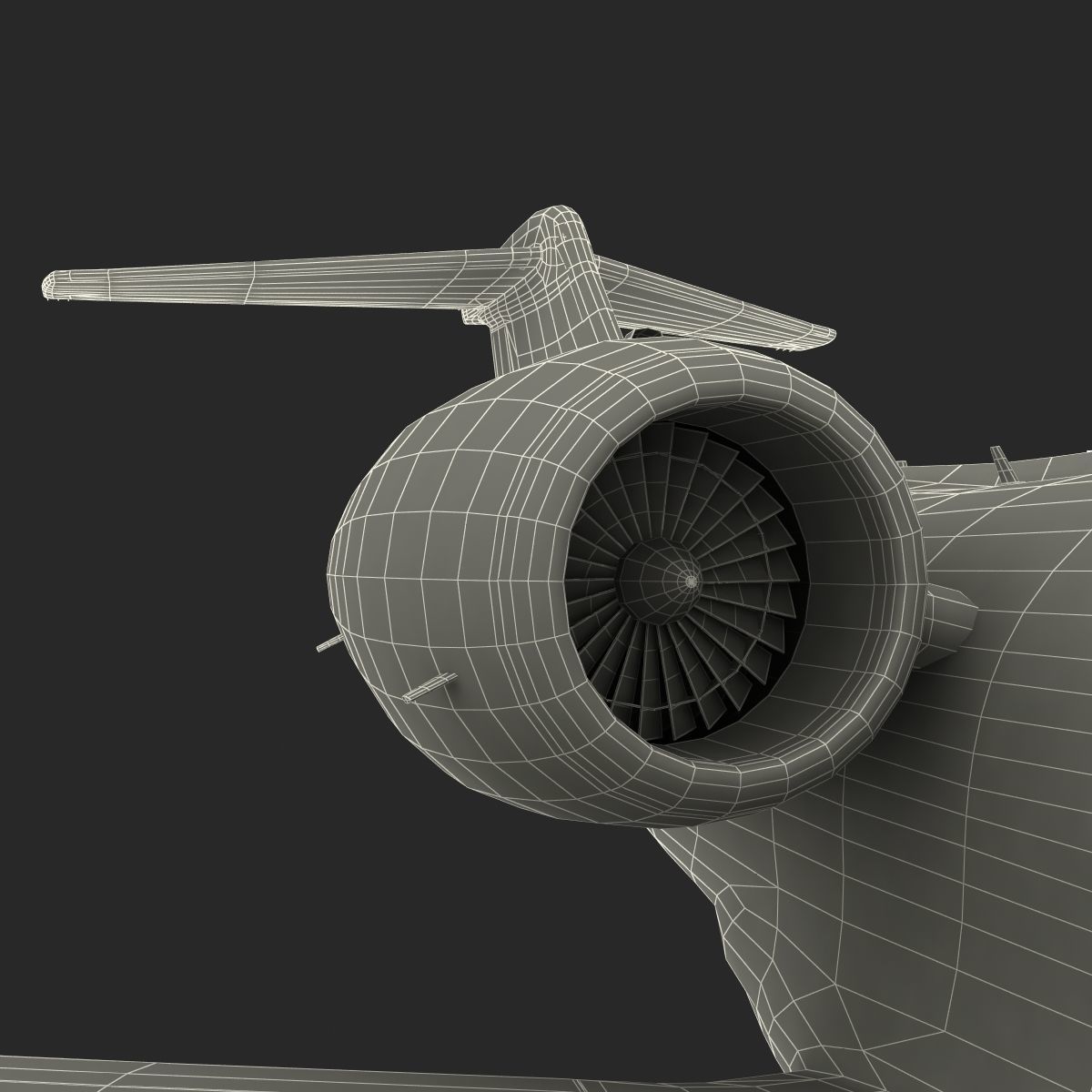 Gulfstream G450 Rigged 3D model_79