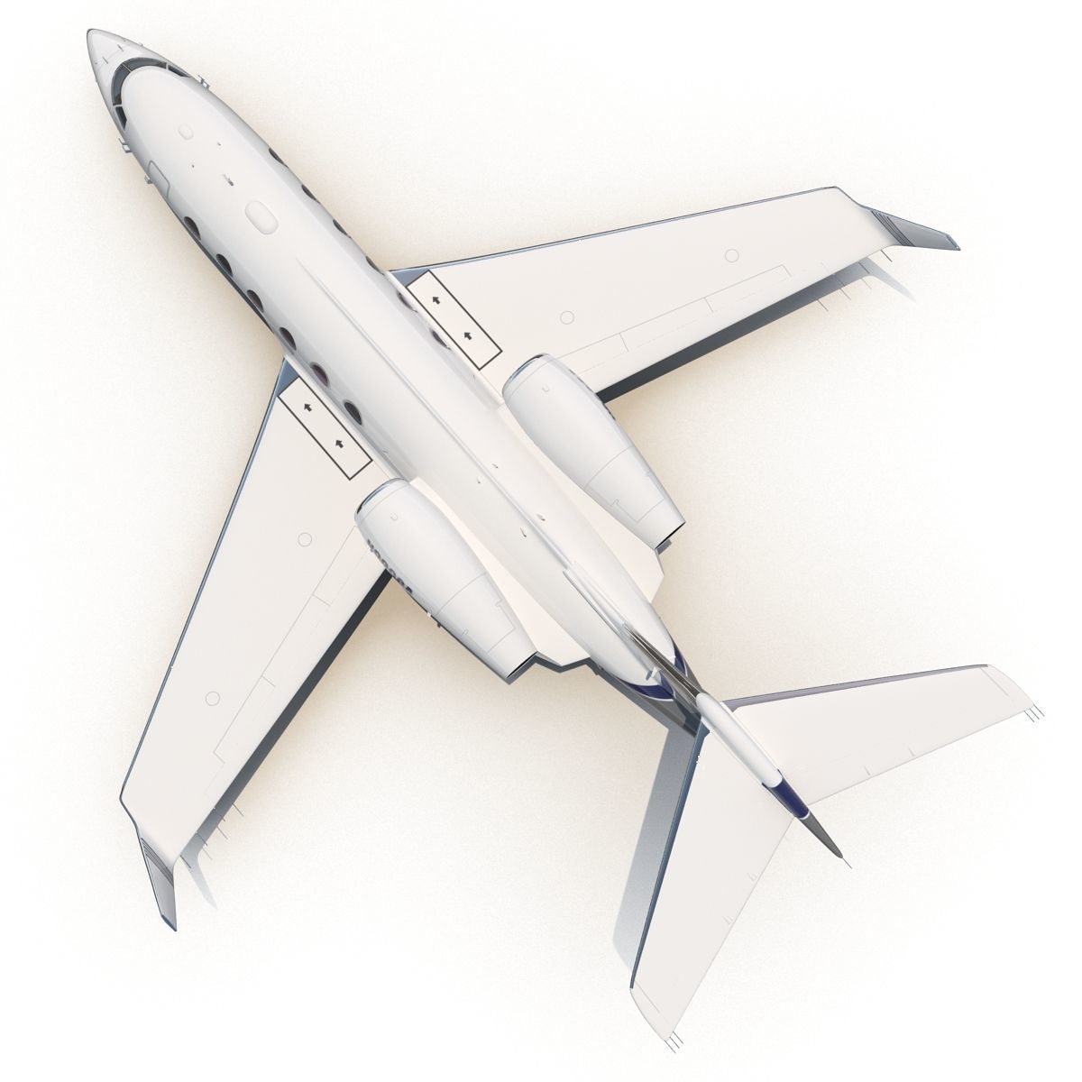 Gulfstream G450 Rigged 3D model_20